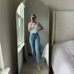 Denim Forum Aritzia Lola High Rise Skinny